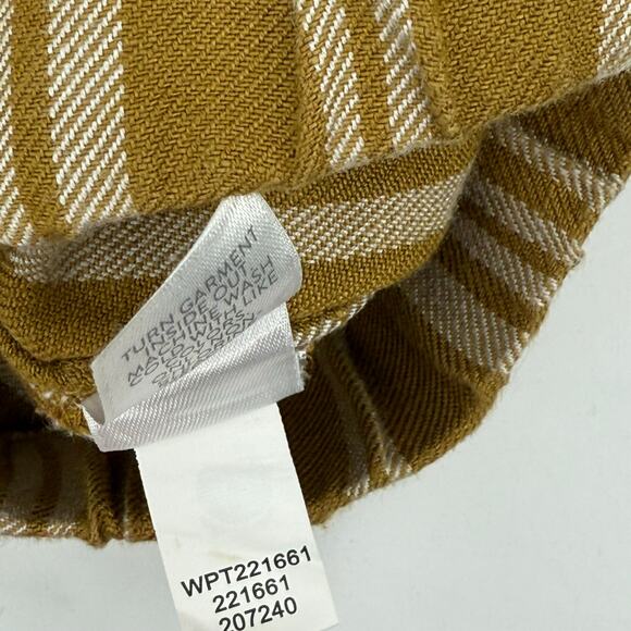 J. Jill Shorts SZ Large Linen Blend Boho Stripe High Rise Cuffed Pull On Pockets - Picture 14 of 15